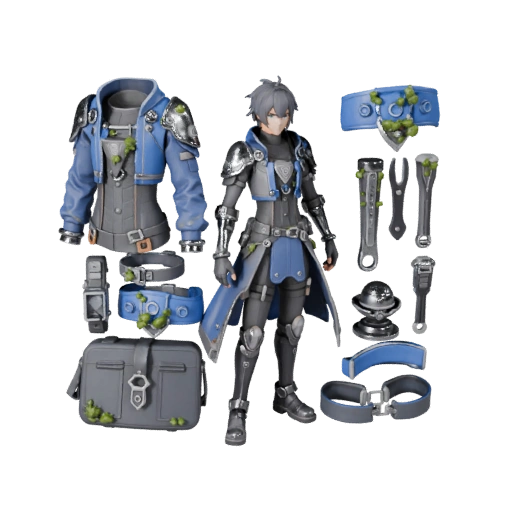 Modelo de Personaje Asesino Cobalto Anime - Articulado