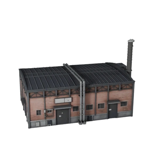 Modèle 3D d'une usine de traitement des eaux pour Blender - Asset de rendu