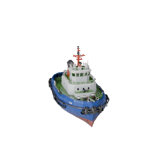 Modèle 3D de Remorqueur Low Poly pour Unity & Unreal PBR Asset