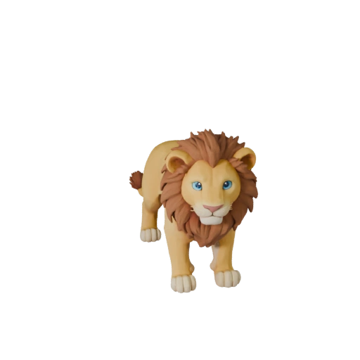 High Poly Lion Cub 3D Model - Detailed STL Asset for Printing