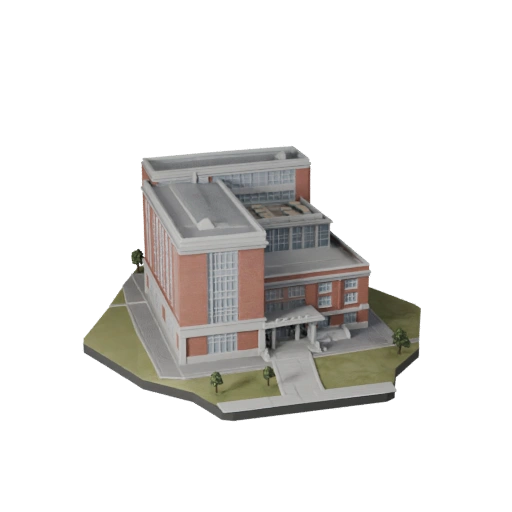 Edificio Universitario Imprimible STL Modelo 3D - Activo a Escala