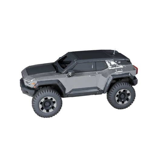 Futuristic SUV 3D Model for Unreal Engine - Game Ready