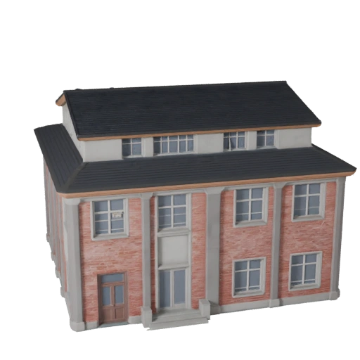 Modèle 3D de Maison Ranch pour Unreal - Asset Temps Réel pour Scènes UE