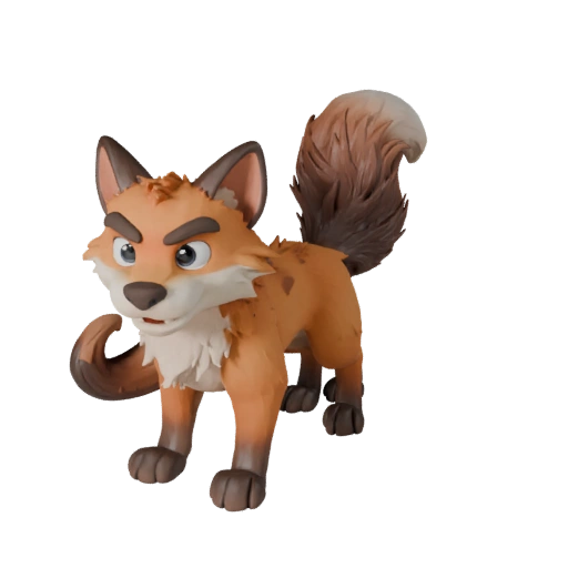 Cartoon Luchs 3D Modell - Stilisierte Asset für Animation | Lizenzfrei
