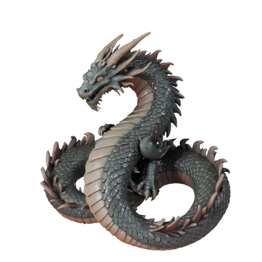 Serpiente Marina de Alto Poligonaje 3D - Recurso STL Detallado para Impresión