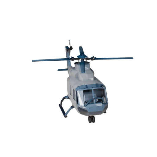 Low Poly Cargo Helicopter 3D Model for Unity & Unreal