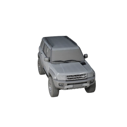Spielbereit Land Rover inspiriertes Offroad-SUV 3D-Modell für