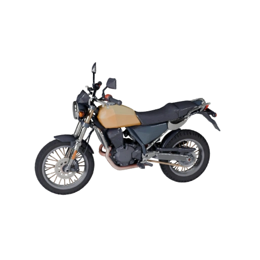 Low Poly Adventure Motorcycle 3D Model for Unity & Unreal