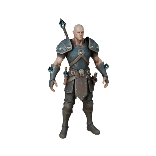 Modèle de personnage d'artisan PNJ médiéval - Gréé