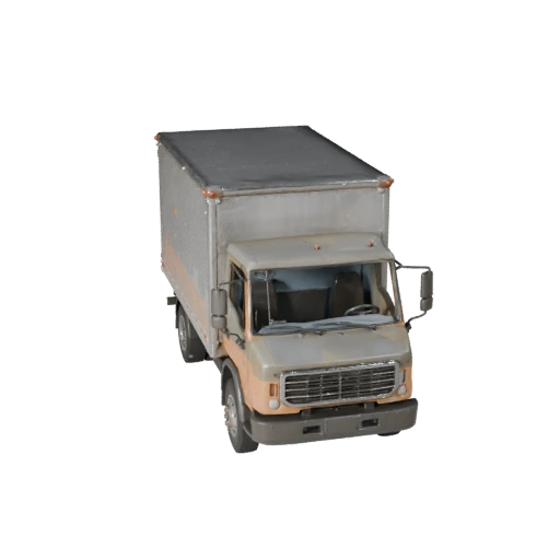 Modelo 3D de Caminhão Baú para Blender - Asset Pronto para Renderização (Legacy)