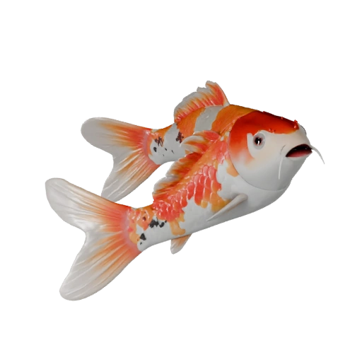 Modelo 3D de Peixe Koi para Unity - Asset Pronto para Jogo, FBX | Livre de Royalties