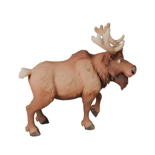 Cartoon Elk 3D Model - Stylized Asset for Animation | Royalty-Free