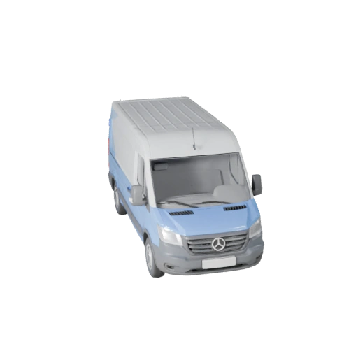 High Poly Delivery Van 3D Model for Studio Renders (Legacy)