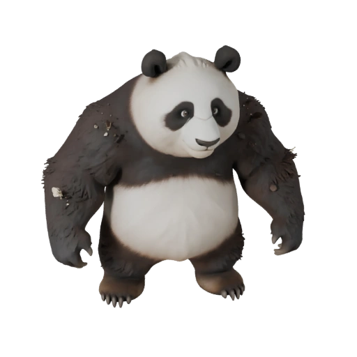 Realistic Panda 3D Model - Rigged PBR Asset for Games | Royalty-Free