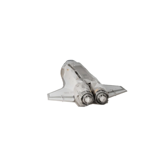 Modèle 3D de navette spatiale low poly pour Unity et Unreal