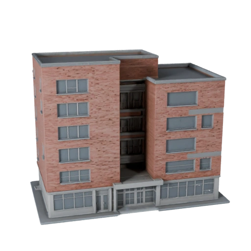 Modèle 3D Maison Éco - Actif Archviz Réaliste pour l'Architecture