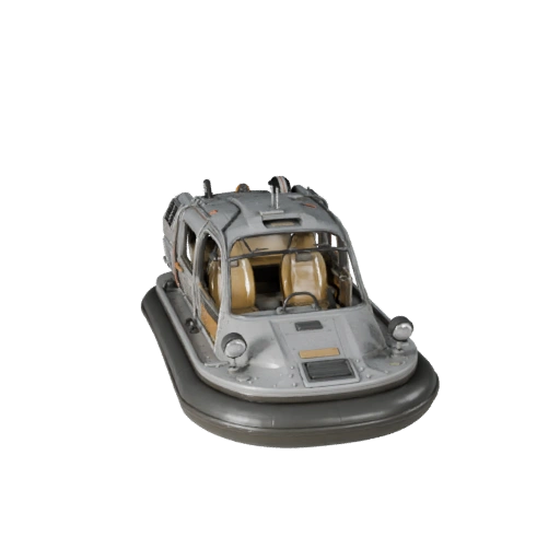 Rescue Hovercraft 3D Model for Blender - Render Ready PBR