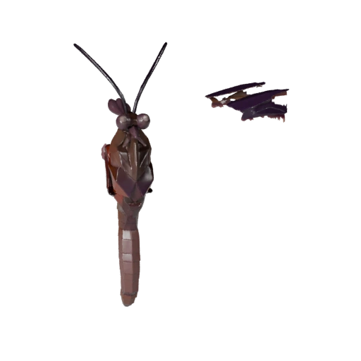 Modelo 3D de Borboleta Monarca de Alto Poligonagem - Asset STL para Impressão