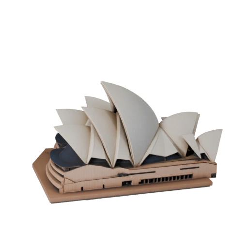Printable Sydney Opera House STL 3D Model - Scale Asset