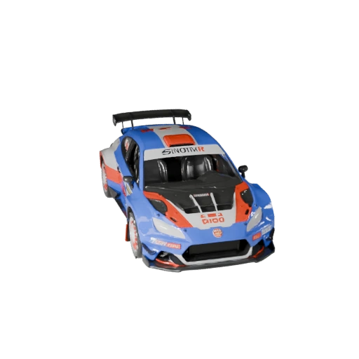 Rennwagen 3D-Modell für Unity - Low Poly Game Asset
