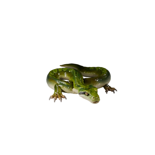 Modelo 3D de Sucuri Verde para Unity - Asset Pronto para Jogo, FBX | PBR