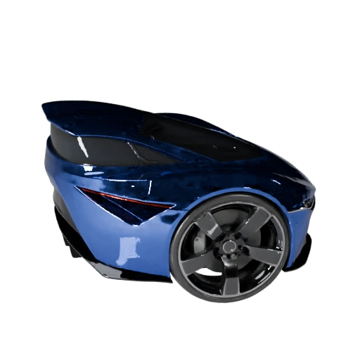 Voiture Concept Haute Poly Modèle 3D pour Rendu Studio - PBR