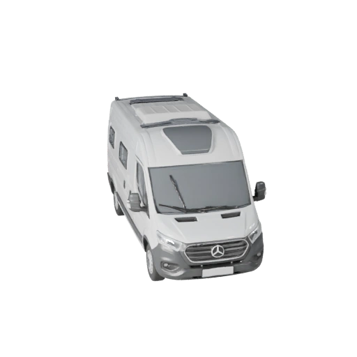 Camping-car 3D Model pour Unity - Asset de jeu low poly (Legacy)