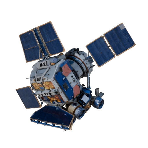 Modèle 3D de Satellite pour Blender & Jeux - Asset PBR