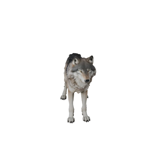 Modelo 3D Lobo Ártico para Blender - Asset PBR com Texturas