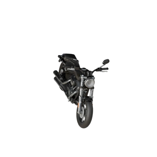 Printable Cruiser Motorcycle STL 3D Model - Display