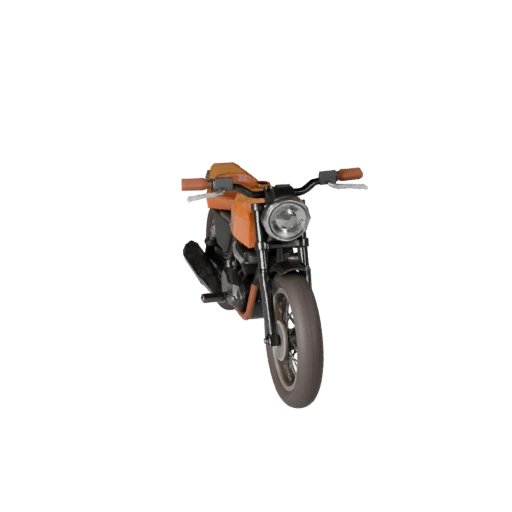 Modèle 3D de Moto Rétro - Asset Low Poly Prêt pour le Jeu PBR