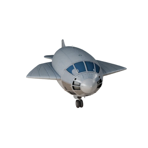 Modèle 3D de dirigeable pour Blender & Jeux - Actif PBR