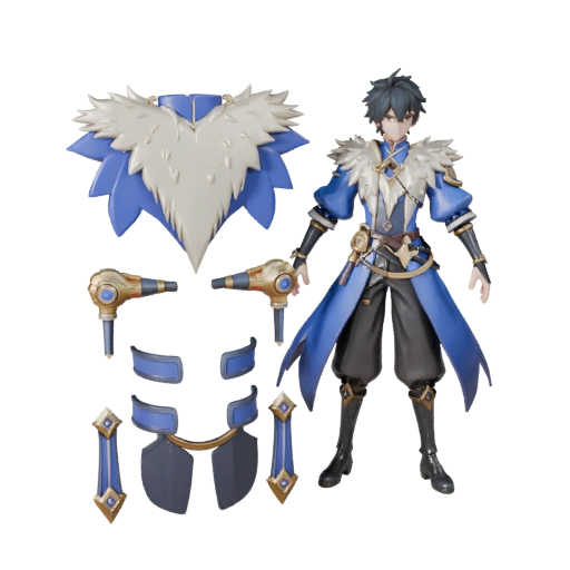Modelo de Personaje Mago Cobalto Anime - Articulado