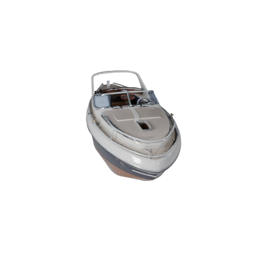 Oldtimer-Schnellboot 3D Modell für Blender - Realistische PBR