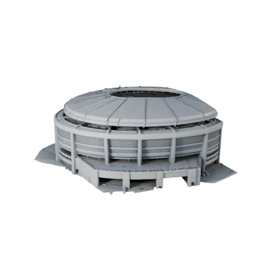 Hohes Poly Stadion Außenbereich 3D Modell für Archviz für Architektur