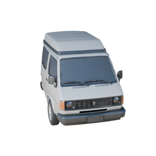 Retro Van 3D Model for Blender - Render Ready Asset