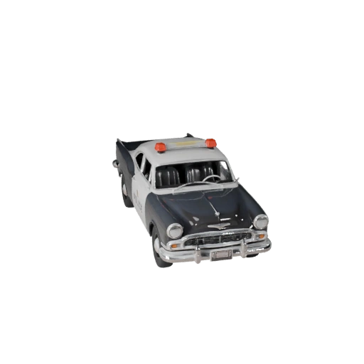 Coche de Policía Vintage 3D para Blender - PBR Realista