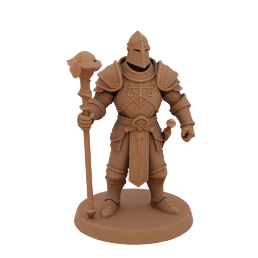 Medieval Warlock Miniature STL