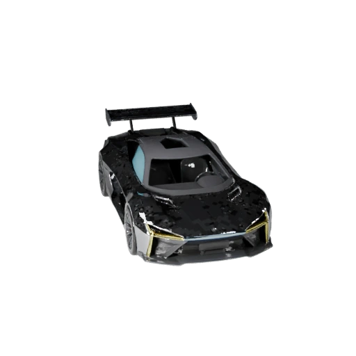 Coche Futurista Modelo 3D para Unity - Asset Polygonal Bajo para Juegos