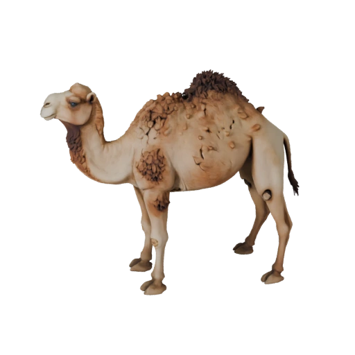 Modelo 3D Realista de Dromedário - Asset Rigged PBR para Jogos