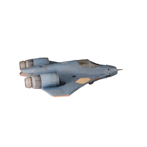 Starfighter 3D Model - Game Ready PBR Transport Asset