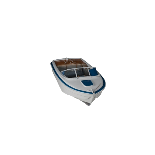 Oldtimer-Schnellboot 3D-Modell für Blender & Spiele - PBR