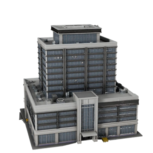 Office Block 3D Model for Unreal - Realtime Asset for UE Scenes