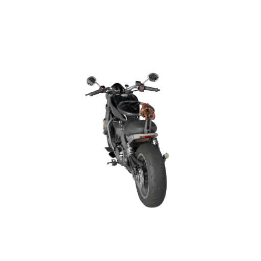 Game Ready Cruiser Motorcycle 3D Model for Realtime Use