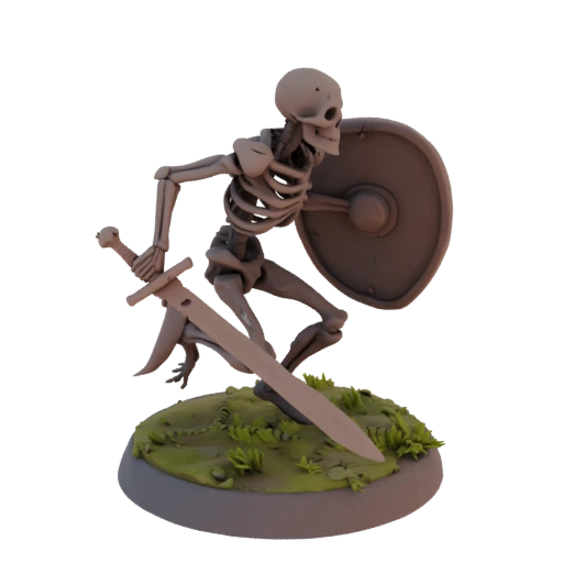 Dark Fantasy Skeleton Archer Miniature STL