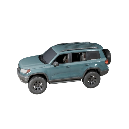 Modelo 3D de SUV Familiar para Blender y Juegos - PBR Realista