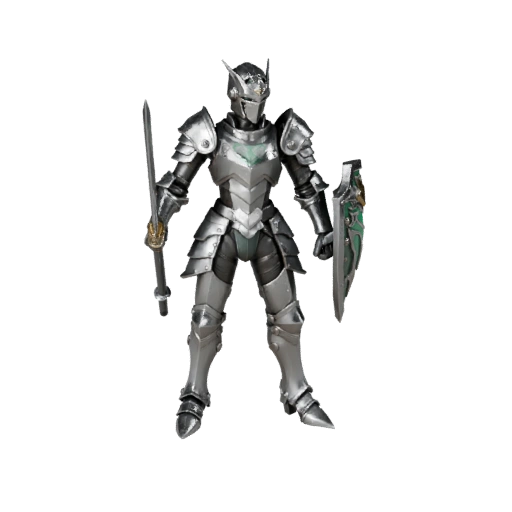 Anime Command BOSS Paladin Character Model - Rigged