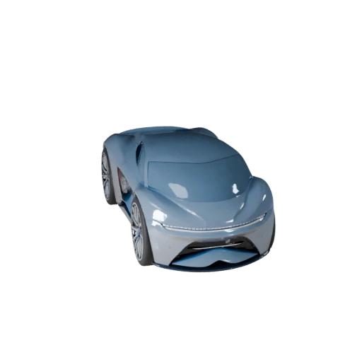 Concept Car 3D Model for Blender & Games - Realistic PBR