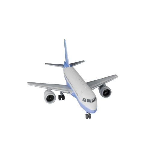 Low Poly Boeing Inspired Airliner 3D Model for Unity