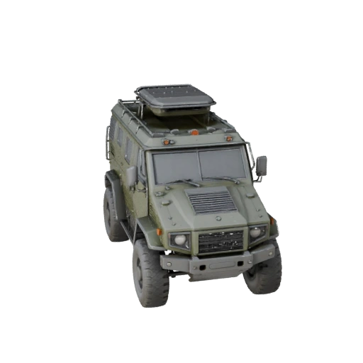 Modelo 3D de Coche Blindado para Blender y Juegos - PBR Realista (Legacy)